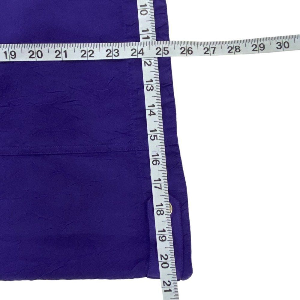 Chicos Womens Jacket | Size 1 | Royal Purple | Textured Fabric | Lightweight - Picture 8 of 10